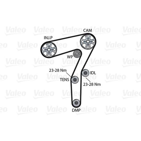 614589 - Water Pump & Timing Belt Set 