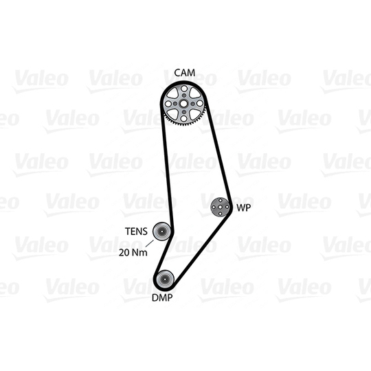 614598 - Water Pump & Timing Belt Set 