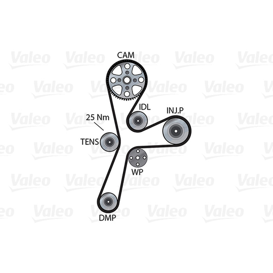 614634 - Vattenpump + kuggremssats 