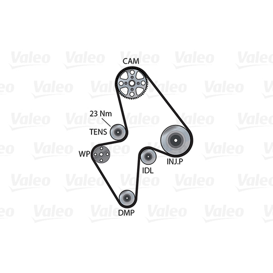 614656 - Water Pump & Timing Belt Set 