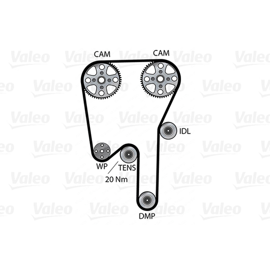 614669 - Veepump + hammasrihmakomplekt 