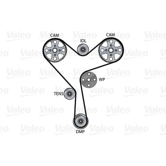 614673 - Veepump + hammasrihmakomplekt 