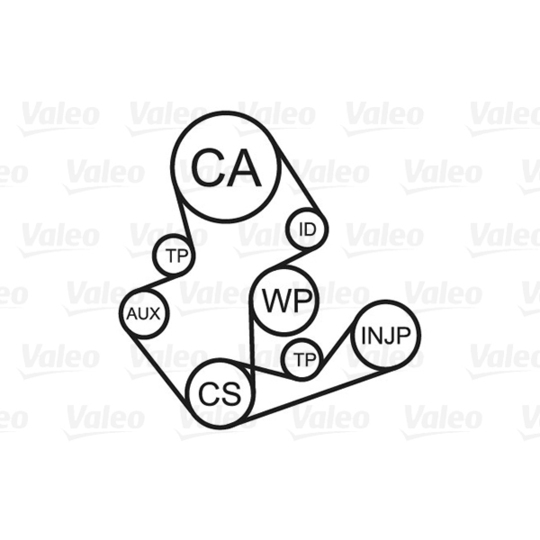 614682 - Vattenpump + kuggremssats 