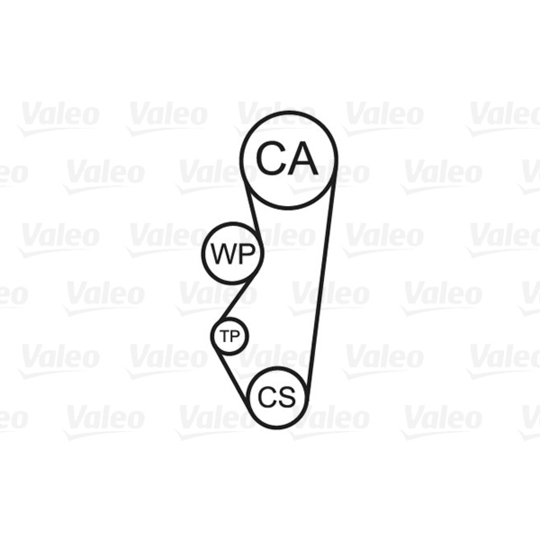 614670 - Veepump + hammasrihmakomplekt 