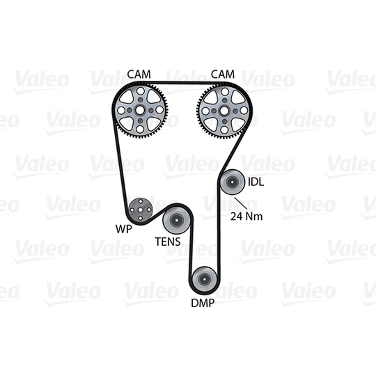 614686 - Veepump + hammasrihmakomplekt 