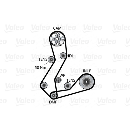 614687 - Water Pump & Timing Belt Set 