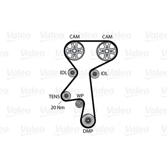 614689 - Veepump + hammasrihmakomplekt 