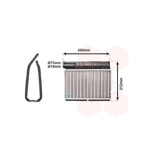 06006166 - Heat Exchanger, interior heating 