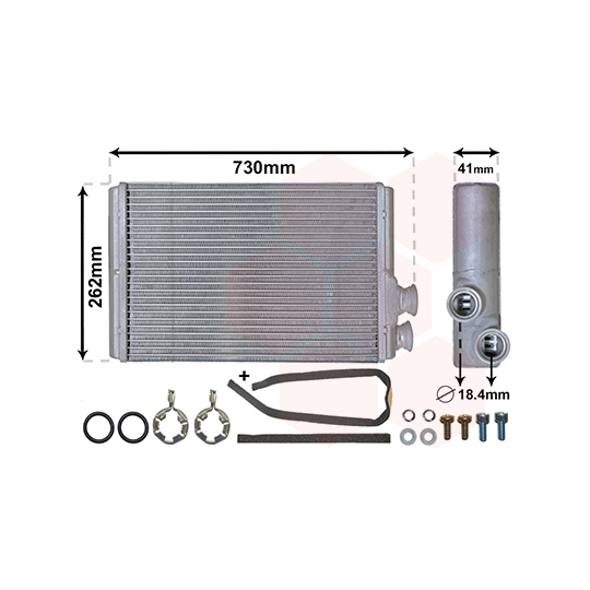 09006305 - Heat Exchanger, interior heating 