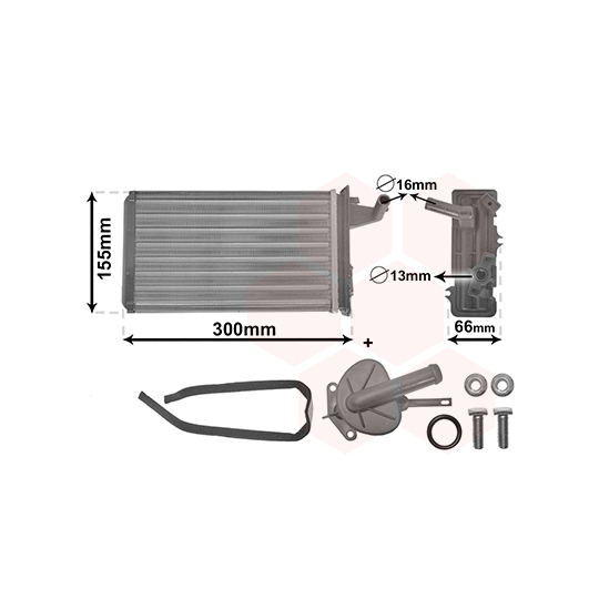 17006106 - Heat Exchanger, interior heating 