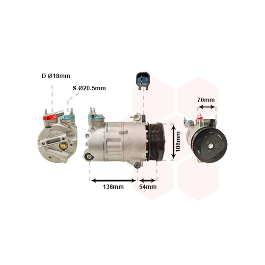 1800K478 - Compressor, air conditioning 