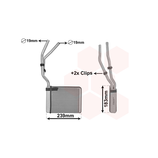 18006364 - Heat Exchanger, interior heating 