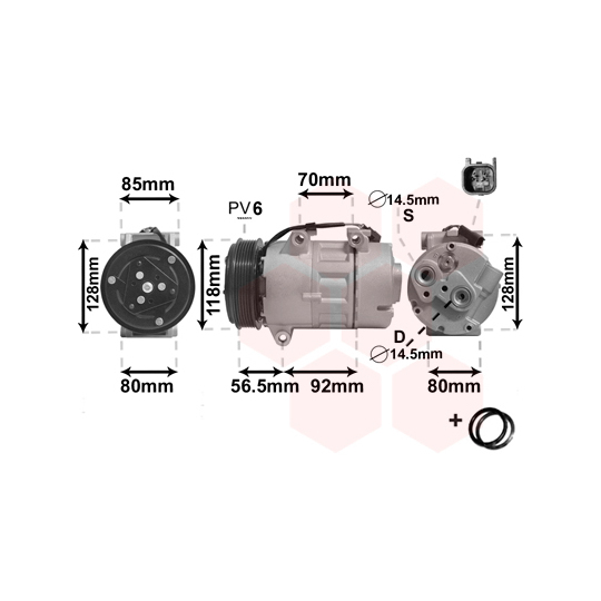 1800K394 - Compressor, air conditioning 