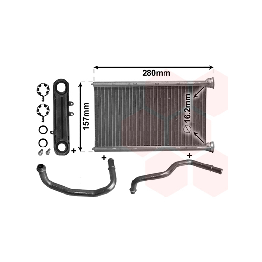 21006069 - Heat Exchanger, interior heating 