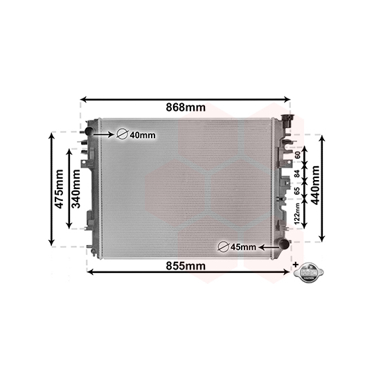 20012708 - Radiaator, mootorijahutus 