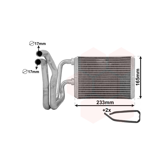 25006304 - Heat Exchanger, interior heating 