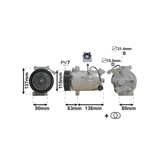 4300K491 - Kompressor, kliimaseade 