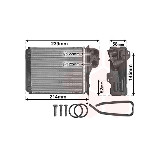 43006398 - Heat Exchanger, interior heating 