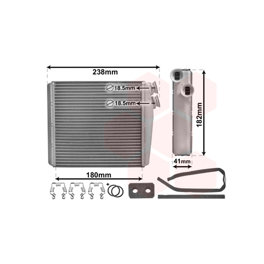 59006163 - Heat Exchanger, interior heating 