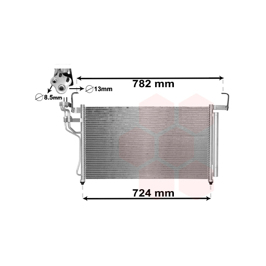 82005315 - Condenser, air conditioning 