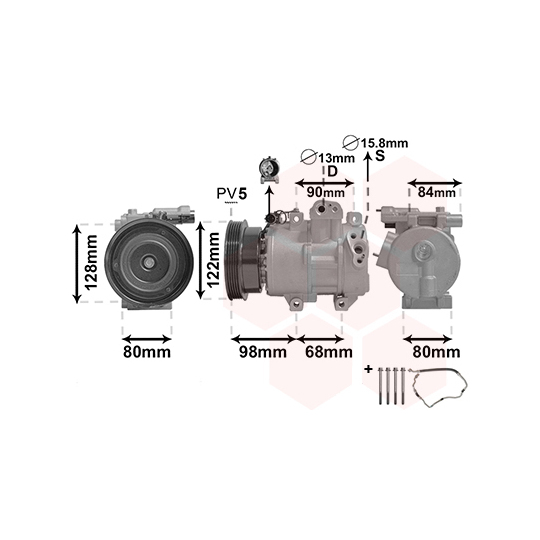 8300K192 - Compressor, air conditioning 