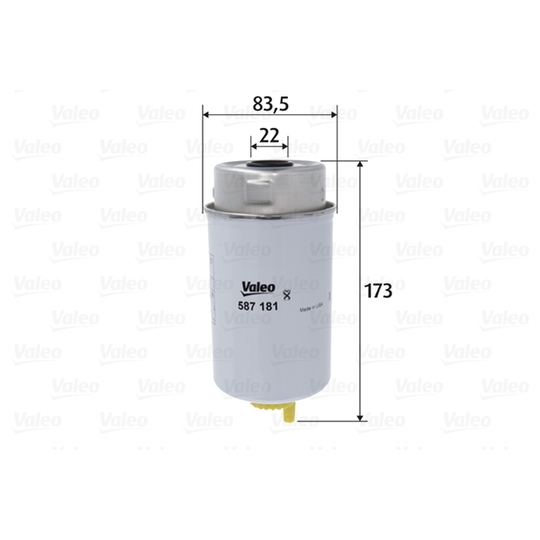 587181 - Fuel filter 