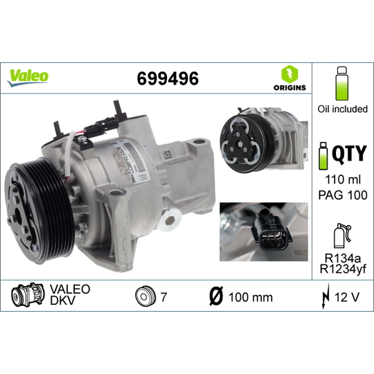 699496 - Compressor, air conditioning 