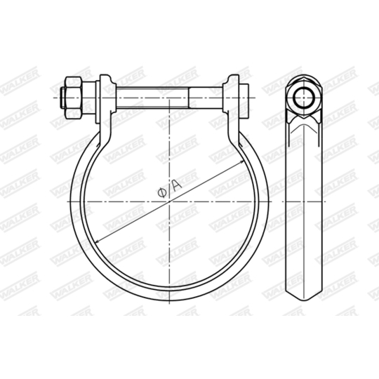 80910 - Clamp, exhaust system 