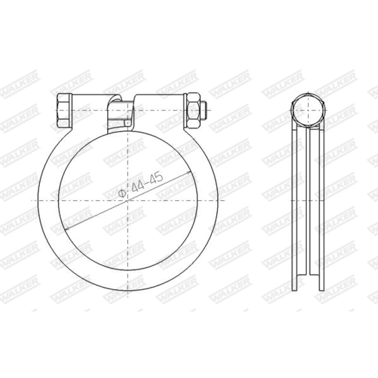 81823 - Clamp, exhaust system 