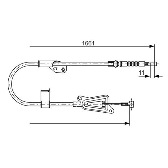 1 987 477 914 - Cable, parking brake 