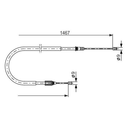 1 987 477 937 - Cable, parking brake 