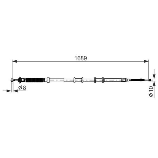 1 987 477 975 - Cable, parking brake 