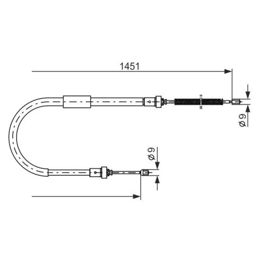 1 987 477 966 - Cable, parking brake 