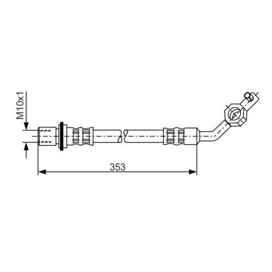 1 987 481 037 - Brake Hose 