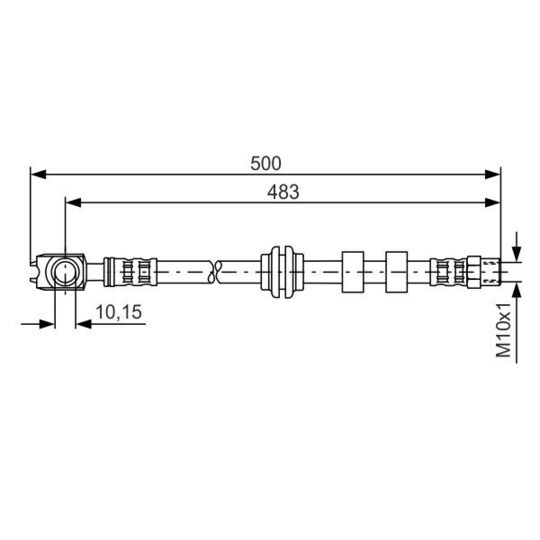 1 987 481 115 - Brake Hose 