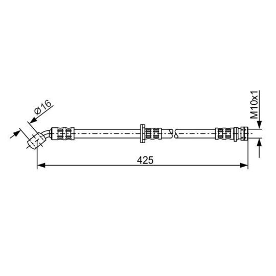 1 987 481 142 - Brake Hose 