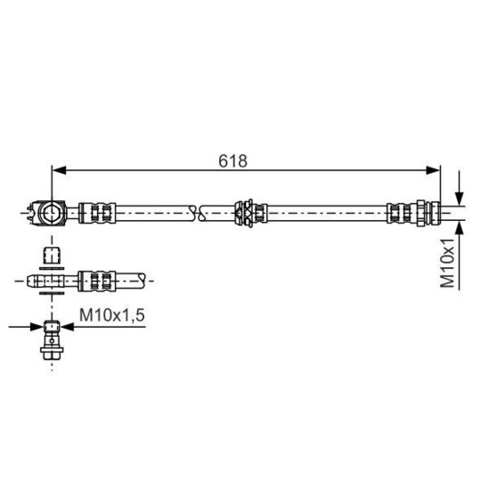 1 987 481 173 - Brake Hose 