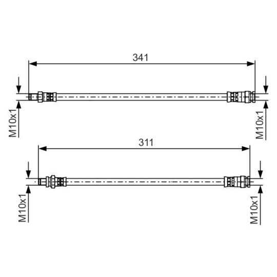 1 987 481 525 - Brake Hose 