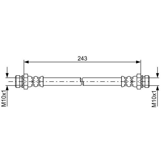 1 987 481 763 - Brake Hose 