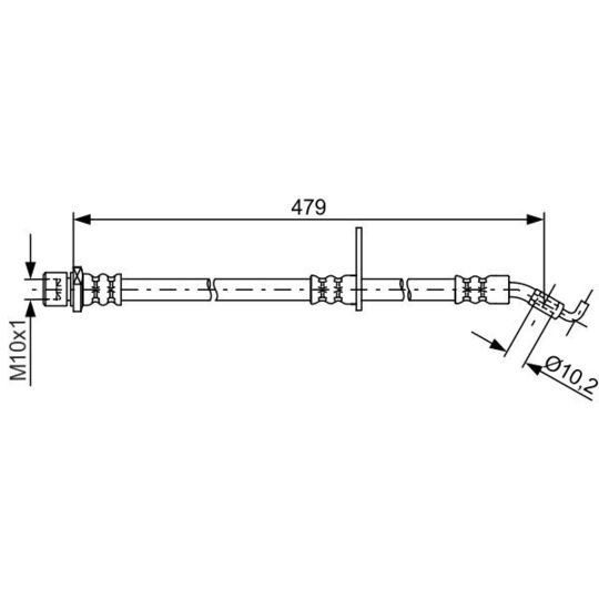 1 987 481 811 - Brake Hose 