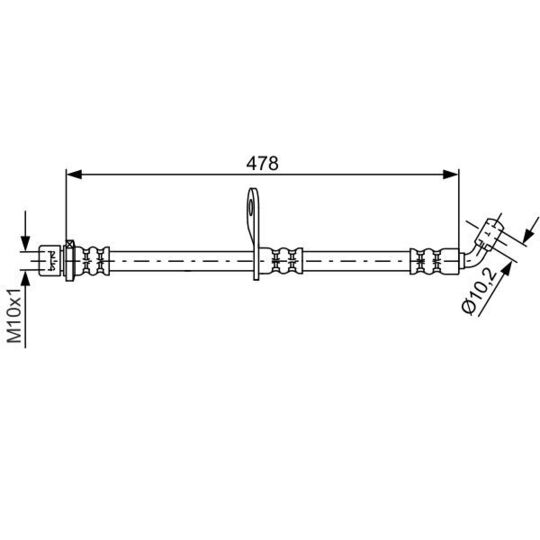 1 987 481 814 - Brake Hose 