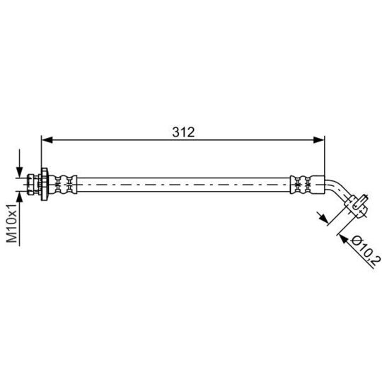 1 987 481 839 - Brake Hose 