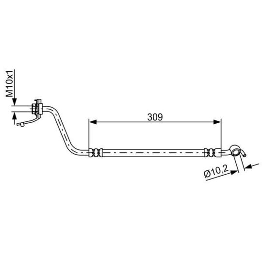 1 987 481 878 - Brake Hose 