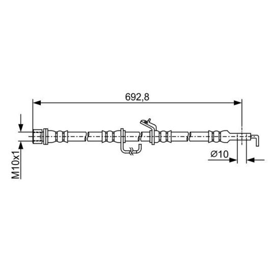 1 987 481 922 - Brake Hose 