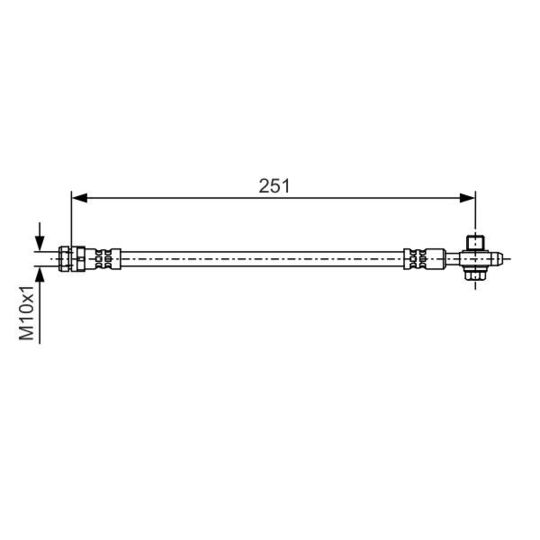 1 987 481 A27 - Brake Hose 