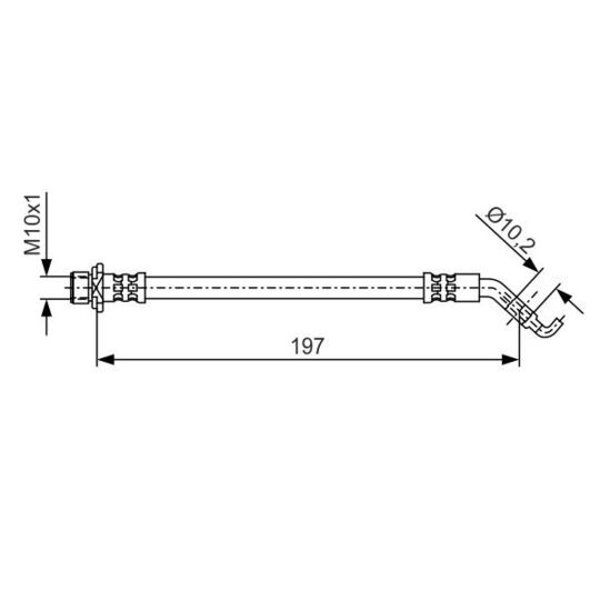 1 987 481 A23 - Brake Hose 