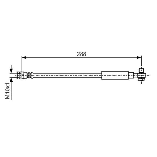 1 987 481 A26 - Brake Hose 