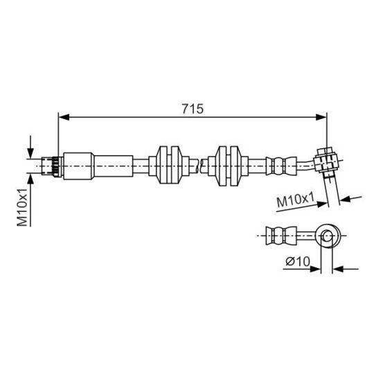 1 987 481 B20 - Brake Hose 