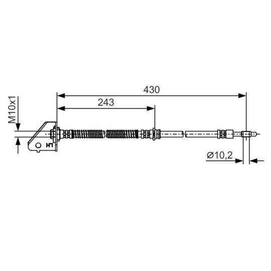 1 987 481 B29 - Brake Hose 