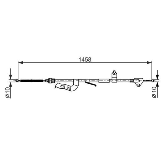 1 987 482 662 - Cable, parking brake 